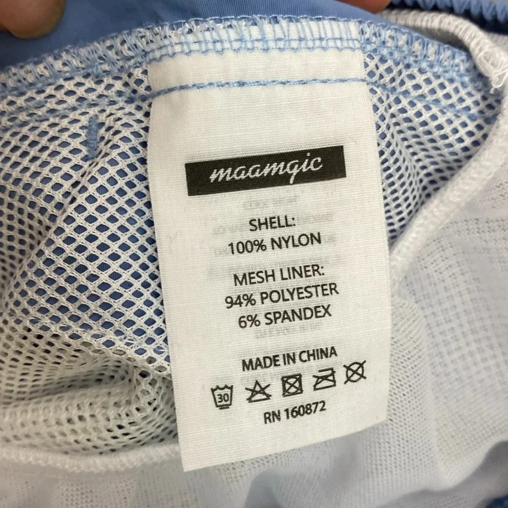 Maamgic 4.5 INCH SOLID NYLON SWIM TRUNKS SLIM FIT size medium